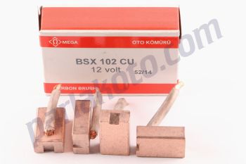 Mega BSX102 Cu Opel Bedford Mercedes 200D Henschel Marş Kömürü 12V