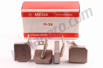 Mega FI28 Isuzu V 8 V 10 Kamyon Otobüs Marş Kömürü 24V