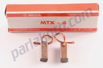 Mega MTX4 Motorsiklet Kömürü 6V 12V