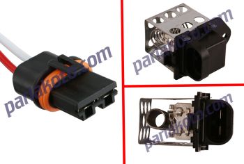 Parlex Prs 2K016 Fan Röle Rezistans Soketi Renault Clio Megane Laguna Kangoo Dacia Logan Sandero 2-Fiş