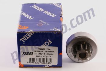 Form Metal FM72643 Peugeot Partner Valeo TİP 5 Kanal 10 Diş Marş Dişlisi