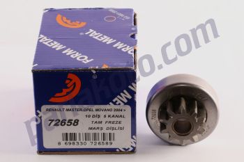 Form Metal FM72658 Valeo Kod No: 363191 ÖZELLİKLER / SPECIFICATIONS KULLANILDIĞI YERLER A Pinyon Diş Adedi Pinion’s Number