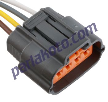 Parlex Prs 4K024 Gaz Kelebeği Konum Sensörü Şarj Dinamosu Soketi Mazda Toyota Mitsubishi 6195-0030
