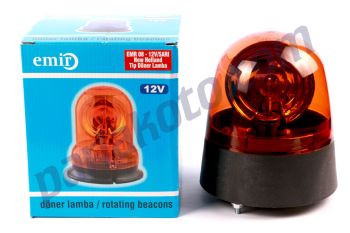 Emir EMR08 12V Döner Lamba New Holland Tip Yeni Model Tepe Lambası
