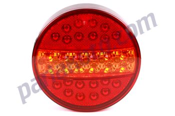 Yüce YP108 Hamburger Stop Lamba Ledli Sarı kırmızı 12v 4 Fonksiyonlu