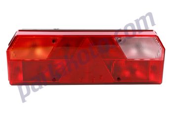 Üçler 0107LK  8 Fonksiyonlu Üçgenli Tır Dorse Stop Lamba Füme Kablolu Akrilik