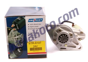 Unipoint STR6107 Isuzu Şampiyon Kamyon Otobüs 1999--> Yeni Model Marş Motoru 24V 3,5KW 11 Diş