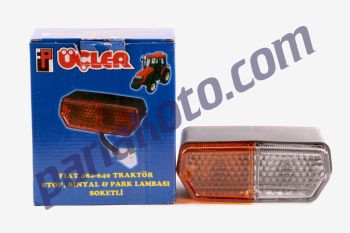Üçler 0451L Fiat Traktör 480 640 54C Yeni Model Ön Park Lambası Soketli