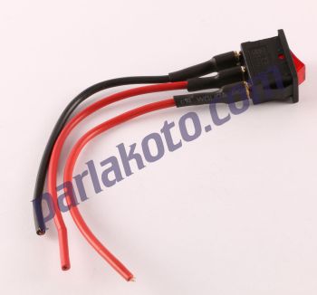 Parlex PA009 Mini Anahtar Kare Tekli Işıklı Kablolu
