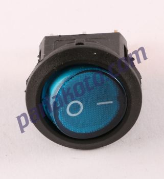 Parlex PA011 Mini Anahtar Oval Büyük Işıklı Mavi Kırmızı Yeşil Beyaz