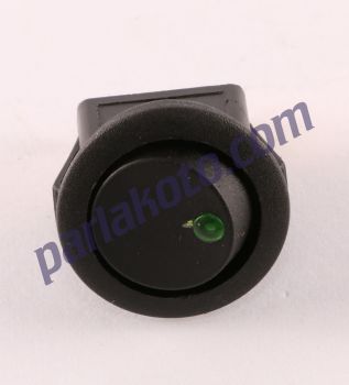 Parlex PA012 Mini Anahtar Oval Tekli Işıklı Siyah