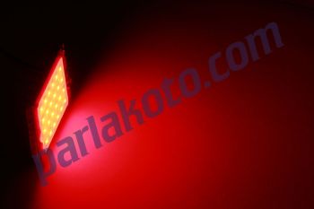 Parlex PRX005024K 24 Ledli Tavan Lambası Kırmızı