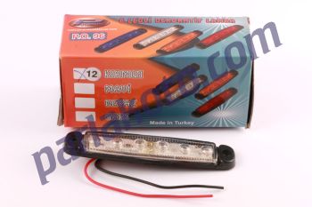 Pınar PO096K 6 Ledli Parmak Lamba 12V KIRMIZI  Tır sallama Yan lamba