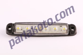 Pınar PO096M12V 6 Ledli Parmak Lamba 12V Beyaz MAVİ Tır sallama Yan lamba