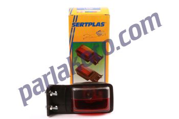 Sertplas 0357L Side Marker Kırmızı Beyaz Tır Sallama Lamba