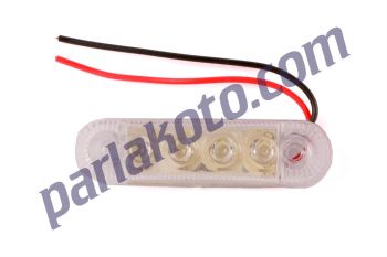 Pınar PO95S Hella Tip Mercekli Üniversal Ledli Sarı Lamba