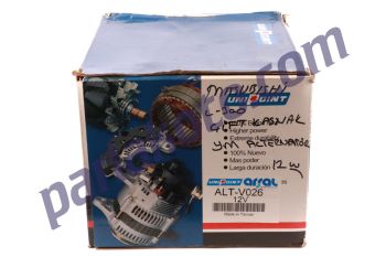 Unipoint ALTV026 Mitsubishi L300 Mitsubishi Pajero II 2,5 4WD 90Amper Yeni Model Çift Kasnak Şarj Dinamosu