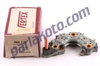 Vertex INR0726 Isuzu Toyota Hılux Hino Kamyon Dodge AS 26.200 26.235 Diot Tablası 80 120 Amper Nippondenso Tip REC645