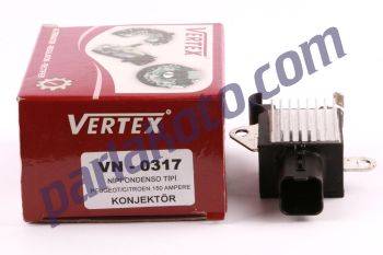 Vertex IN0317 Peugeot Citroen 150 Amp Şarj Konjektör 12V Nippondenso Tip IN317 Transpo