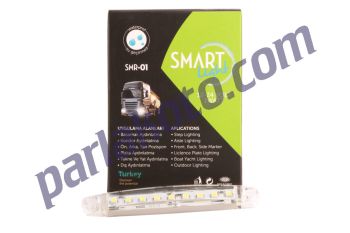 Smart SMR01B 9 Ledli İnce Parmak Lamba Yeni Model  Ledli Dekoratif Lamba  Beyaz 12V 24V