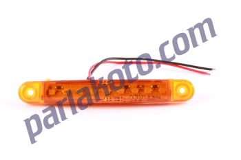 Smart SMR01S 9 Ledli İnce Parmak Lamba Yeni Model  Ledli Dekoratif Lamba Sarı 12V 24V