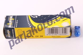 Narva 17189 12V 5W Dipsiz Mavi Oto Ampul