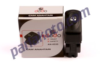 Dodo AN0530 Renault Megane Kango Clio Cam Kadırma Anahtarı 6 Uçlu Gri