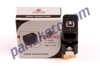 Dodo AN1710 34901 Mercedes Kamyon Tır Damper kaldirma  Anahtarı Çift Devre