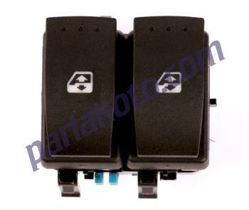 Vertex AN0546 Renault Megane II Scenic Cam Kaldırma Anahtarı Mavi Sol AN722