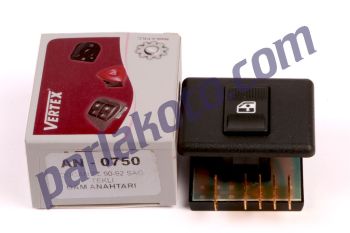 Vertex AN0750 Tofaş Doğan SL Cam Kaldırma Anahtarı 1990->1992 Sağ Tekli