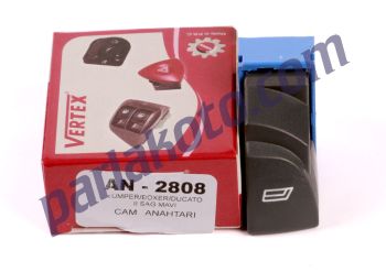 Vertex AN2808 Fiat Ducato II Peugeot Boxer II Citroen Jumper II Cam Kaldırma Anahtarı Mavi Sağ