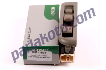 Sensen SM594 Isuzu Şampiyon Cam Kaldırma Anahtarı Sol Gri