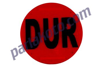 Dur Levhası Okul Taşit Dur Lambası