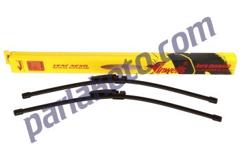 Inwells 55 cm 55 cm Audi A4 2004-2008 Audi A6 2001-2005 C Class Coupe Sedan CLK Silecek Süpürgesi