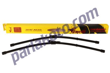 Inwells 60 cm 55 cm Volvo S60 2004-2010 S80 2003-2006 V70 2004-2007 XC70 2004-2007 XC90 2004--> Silecek Süpürgesi