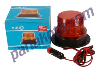 Emir EMR11 12V 24V Döner Lamba Çakar Mıknatıslı Baglantı Tepe Lambası