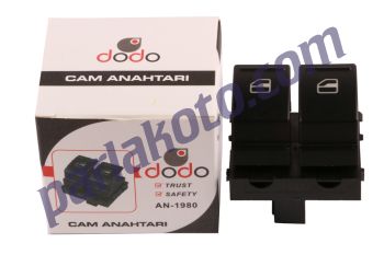 Vertex AN1980 Volkswagen Caddy Cam Kaldırma Anahtarı İkili AN408 18206003