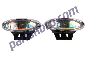 Hilltop 74001R Oval Nikelajlı Colormatik Sis Lamba Seti
