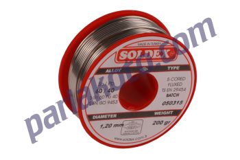 Soldex Lehim Teli 60/40 200 1,2 İnce Gr