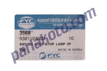 FYC 9381024000  Hyundai Getz Fren Müşürü Otomatigi HMC 93810-24000