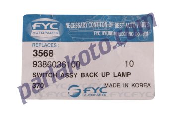 FYC 9386036100 Hyundai Accent Excel Bilyasız Geri Vites Müşürü Otomatigi  93860-36100