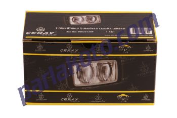 Çeray 900201209 2 Fonksiyonlu İş Makinası Çalışma Lambası JCB Tipi