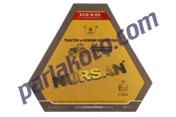 Nursan 01TRK Traktör Reflektör Römork Üçgen Takım Set