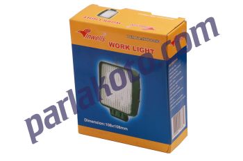Inwells 012050 Led Spot Çalışma Lambası Kare 5 Ledli 15W 10-->30 Volt